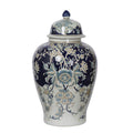 Bryn Blue & Gold Porcelain Ginger Jar