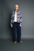 Callie Corduroy Wide Leg Pants (Patriot Blue)