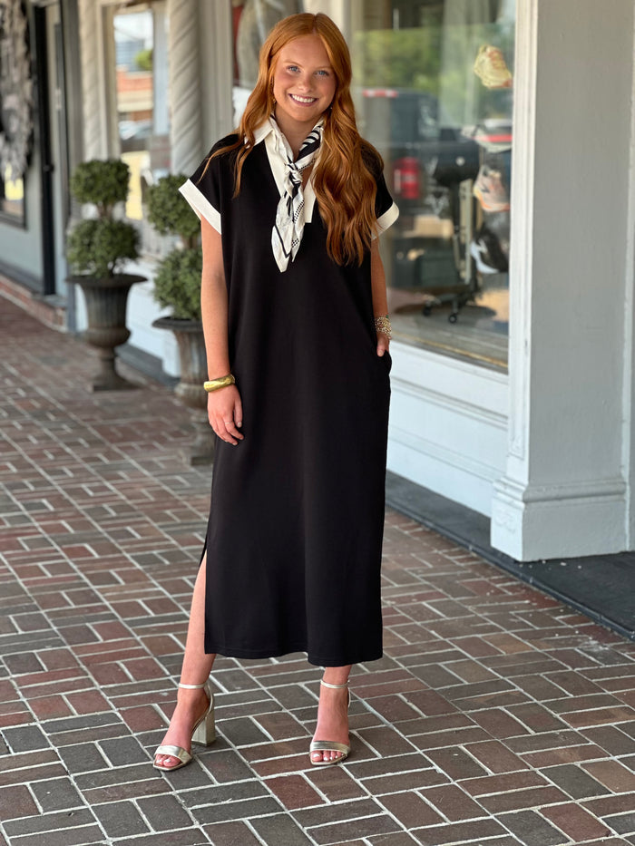 Came Back Better Black Maxi Dress