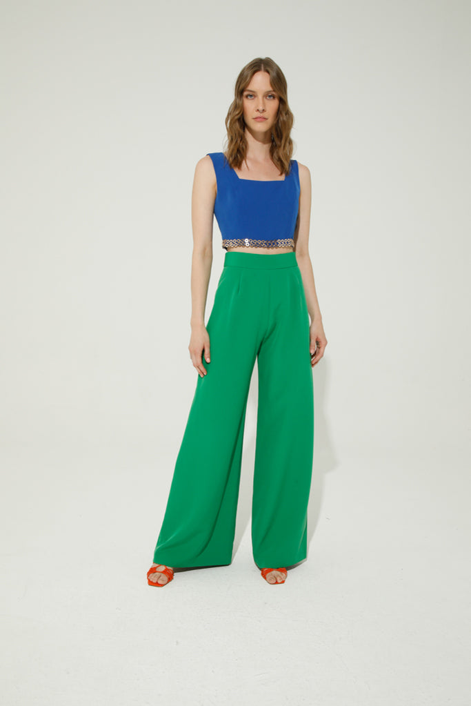 Cannes Palazzo Pants (Green)