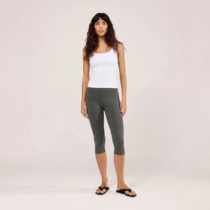 Capri Lightweight Leggings - Dark Grey