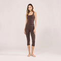 Capri Lightweight Leggings - Espresso Brown