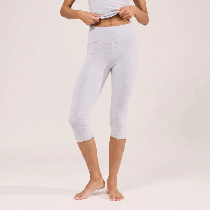 Capri Lightweight Leggings - Light Grey