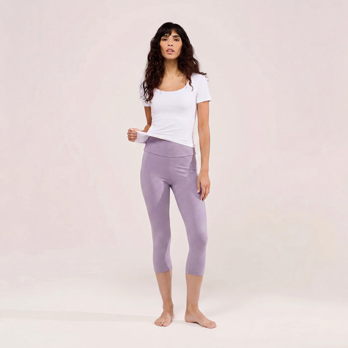 Capri Lightweight Leggings - Mauve