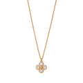 Capucine De Wulf Berry Clover Double Sided Charm Necklace, 16"+2" - MOP