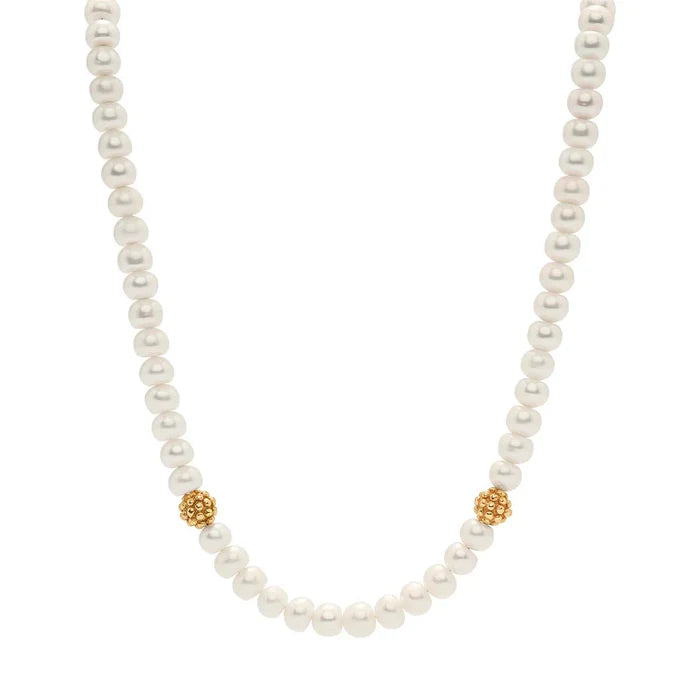 Capucine De Wulf Berry Single Strand Necklace, 16"+2'' - Pearl