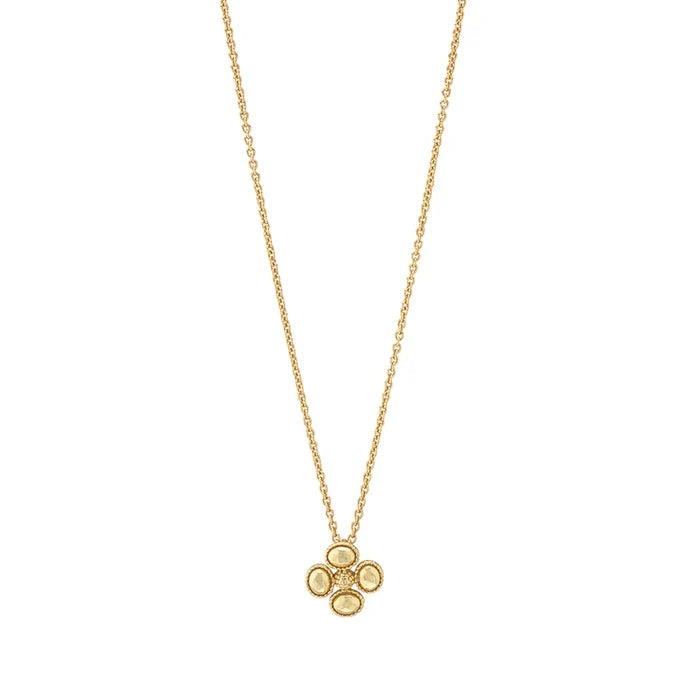 Capucine De Wulf Clover Station Necklace, 16"+2" - Gold