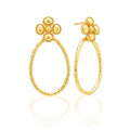 Capucine De Wulf Clover Teardrop Earrings - Gold