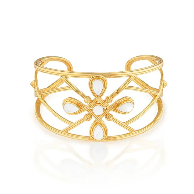 Capucine De Wulf Monique Gem Cuff - Mother Of Pearl