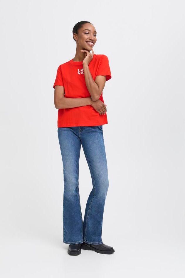 Cara T-Shirt (Fiery Red)