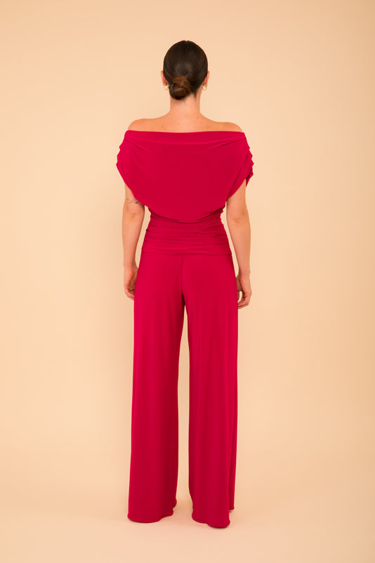 Carbon Jersey Jumpsuit (Magenta)