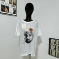 Cartoon-Print Crew Neck Short-Sleeve T-Shirt
