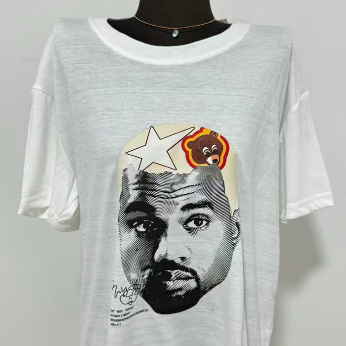 Cartoon-Print Crew Neck Short-Sleeve T-Shirt