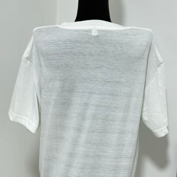 Cartoon-Print Crew Neck Short-Sleeve T-Shirt