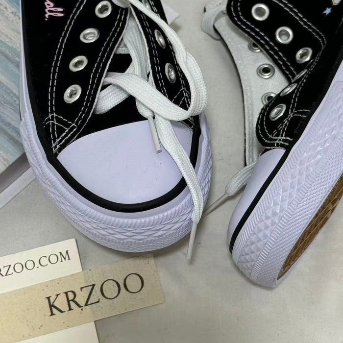 Cartoon-Style Casual Canvas Shoes