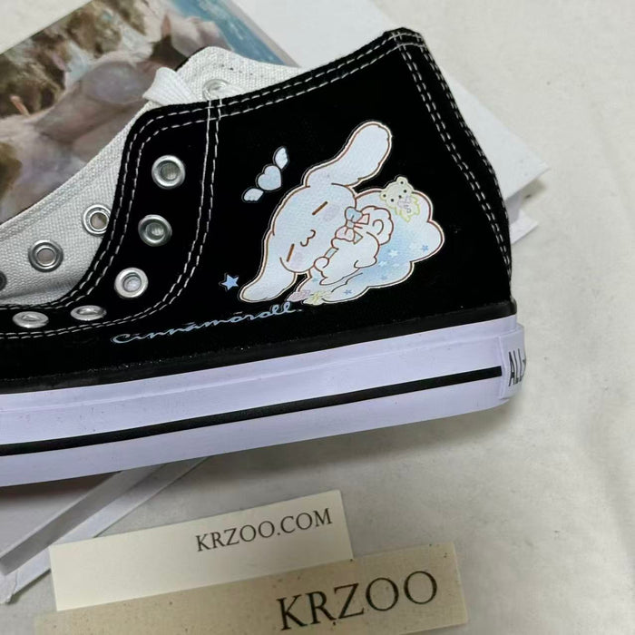 Cartoon-Style Casual Canvas Shoes