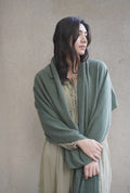 Cashmere Scarf/Wrap Seaweed
