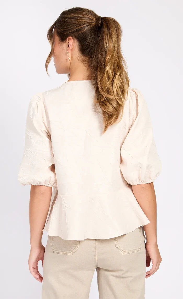 Celine Bow Top (Cream)
