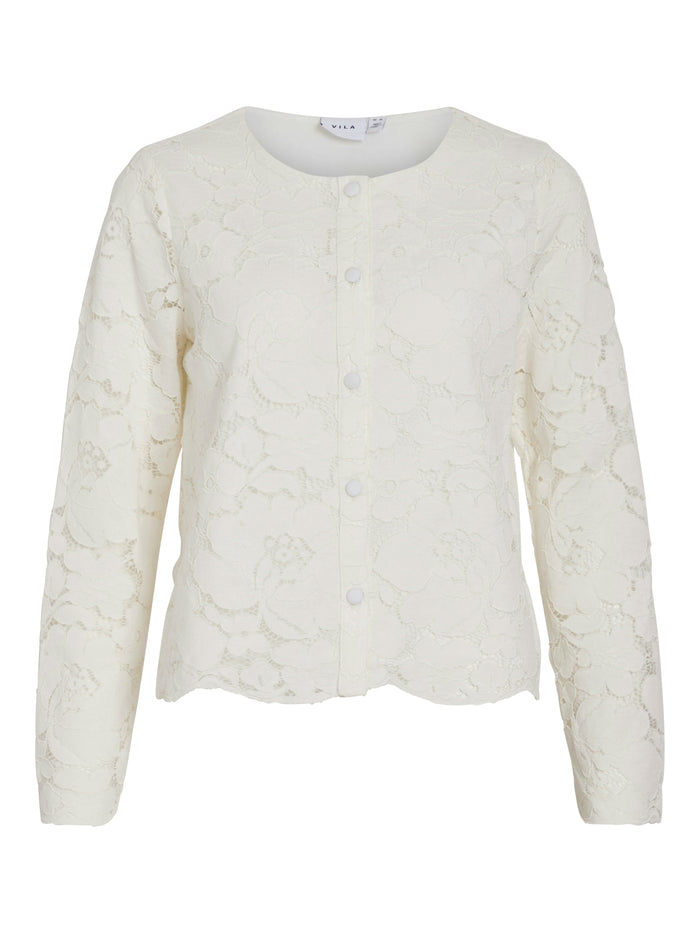 Ceren Lace Top (Cloud Dancer)
