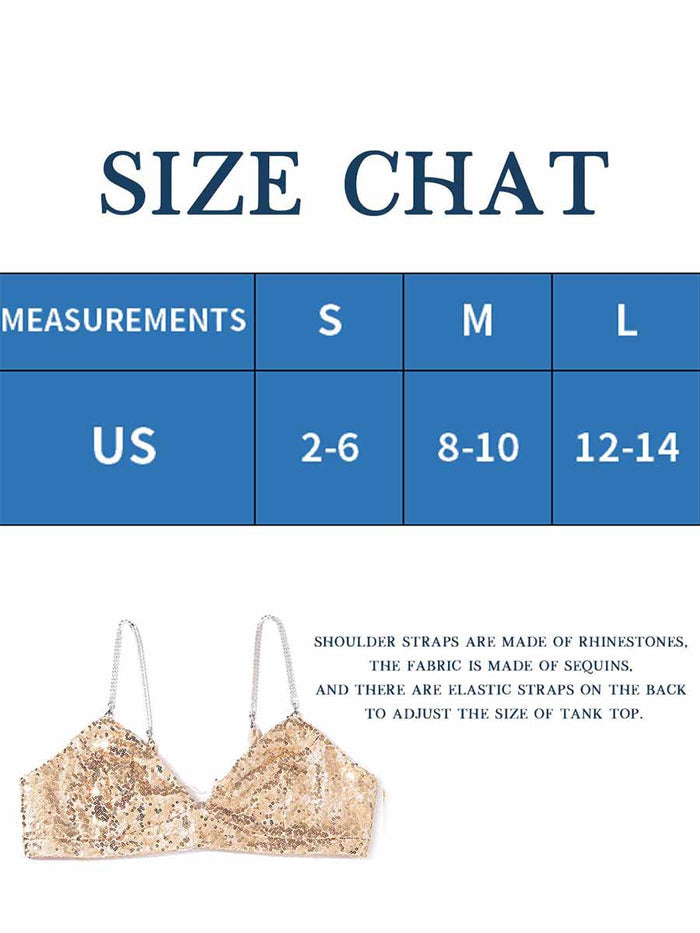Champagne Glitter Bra