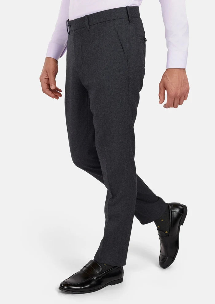 Charcoal Flannel Pants - SARTORO