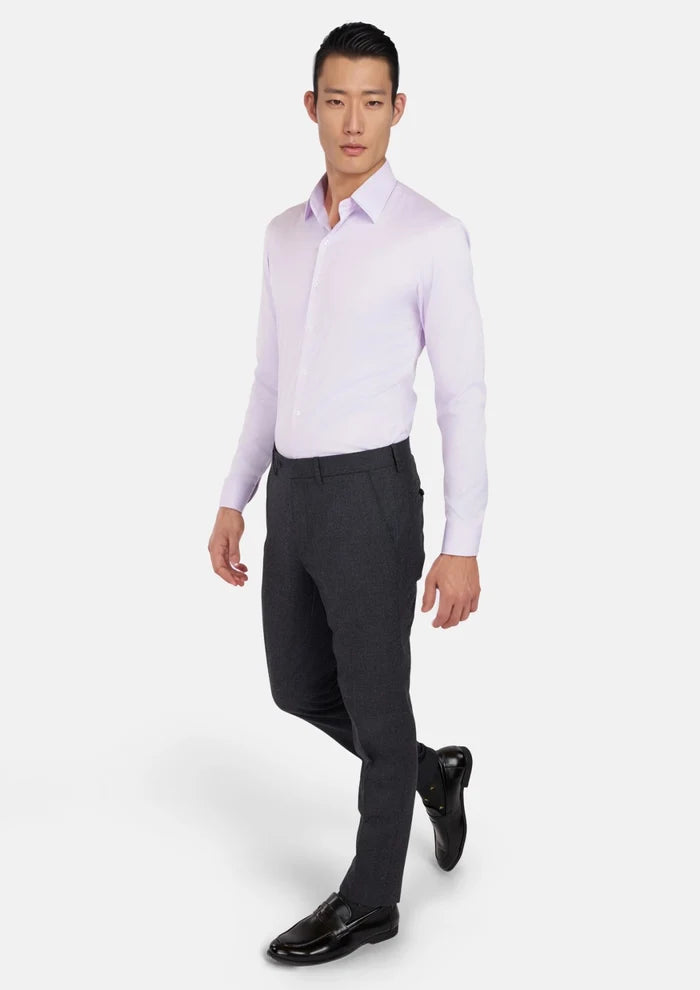 Charcoal Flannel Pants - SARTORO