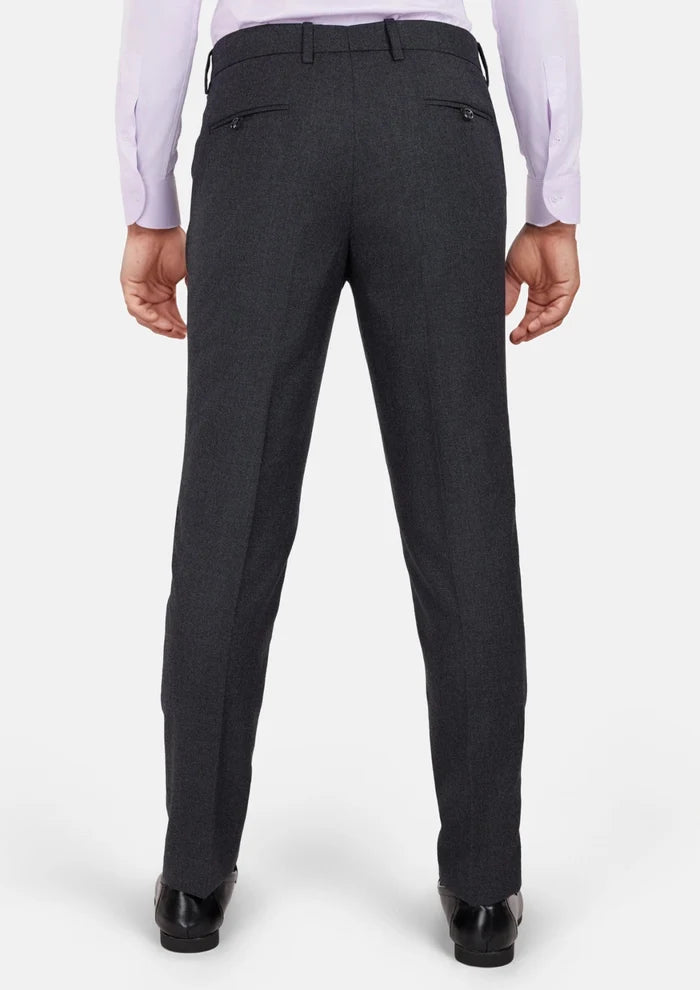 Charcoal Flannel Pants - SARTORO