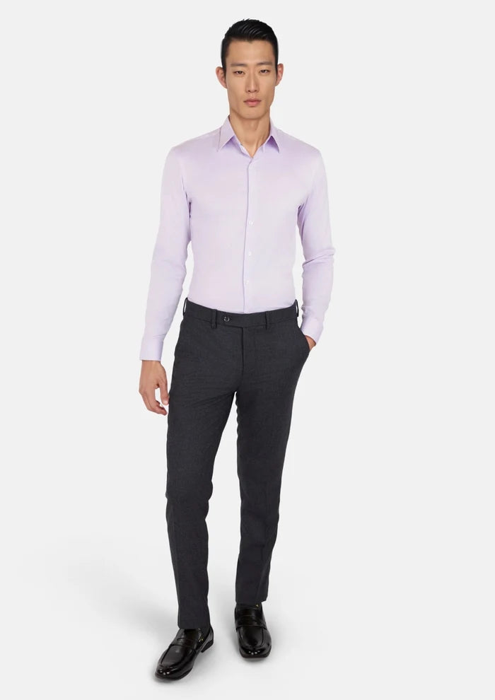 Charcoal Flannel Pants - SARTORO