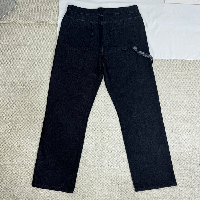 Checkered Patchwork Pocket Pants