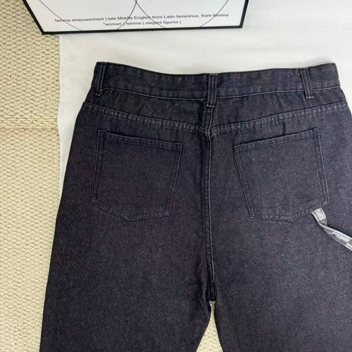 Checkered Patchwork Pocket Pants