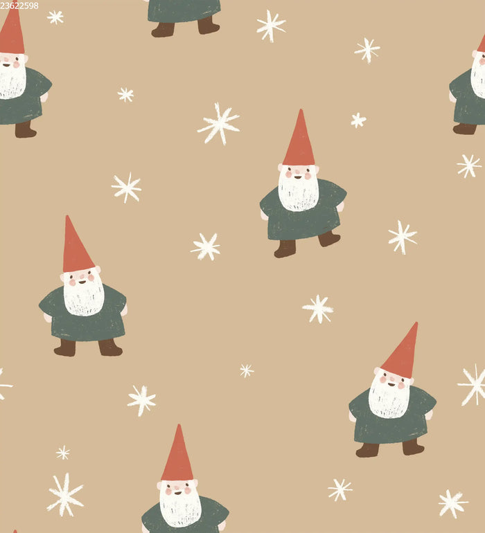 Christmas Gnome and Stars Big Toffee - Family Fabrics B.V.