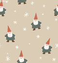 Christmas Gnome and Stars Small Beige - Family Fabrics B.V.