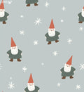 Christmas Gnome and Stars Small Blue - Family Fabrics B.V.