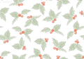 Christmas Holly Off White - Family Fabrics B.V.