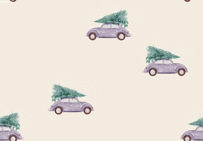 Christmas Tree Car Creme - Family Fabrics B.V.