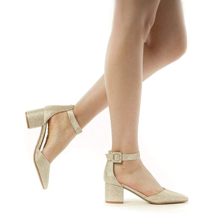 Chunky Low Heel Pumps