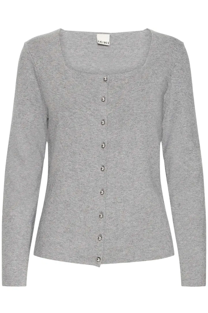 Clarisa Knit Top (Grey Melange)