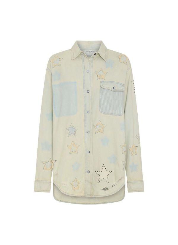 Shirts One Teaspoon Classic Everyday Chambray Denim Shirt Apoella
