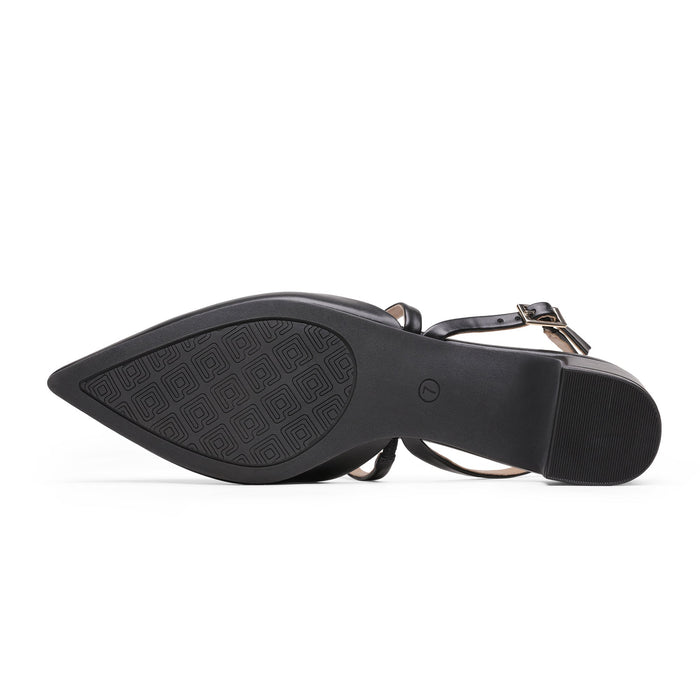 Closed Toe Chunky Slingback Pumps