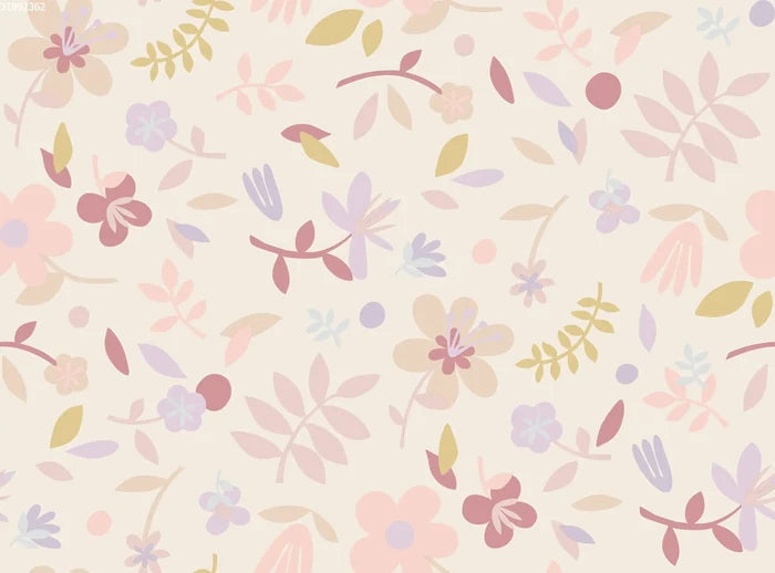 Collage Flower Beige Small - Family Fabrics B.V.