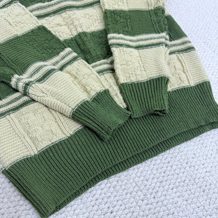 Color-Blocked Pullover Sweater