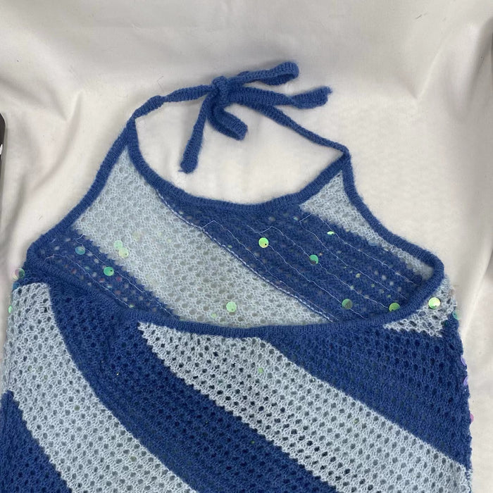Color-Blocked Sequined Camisole