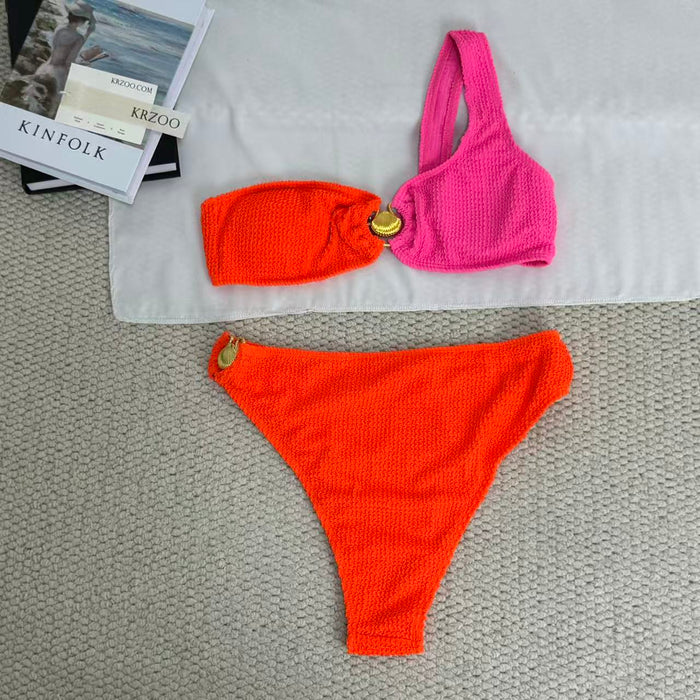 Color-matched two-piece bikini