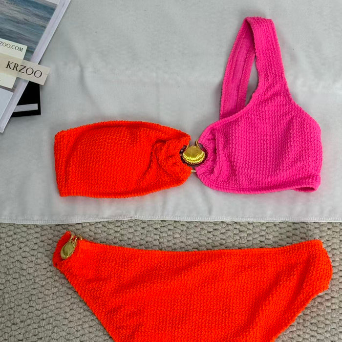 Color-matched two-piece bikini