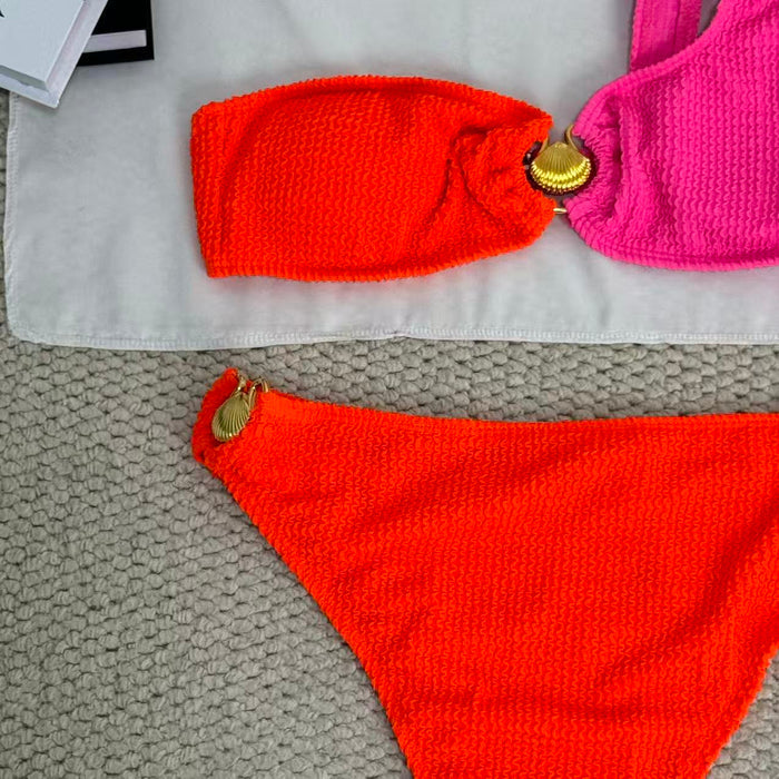 Color-matched two-piece bikini