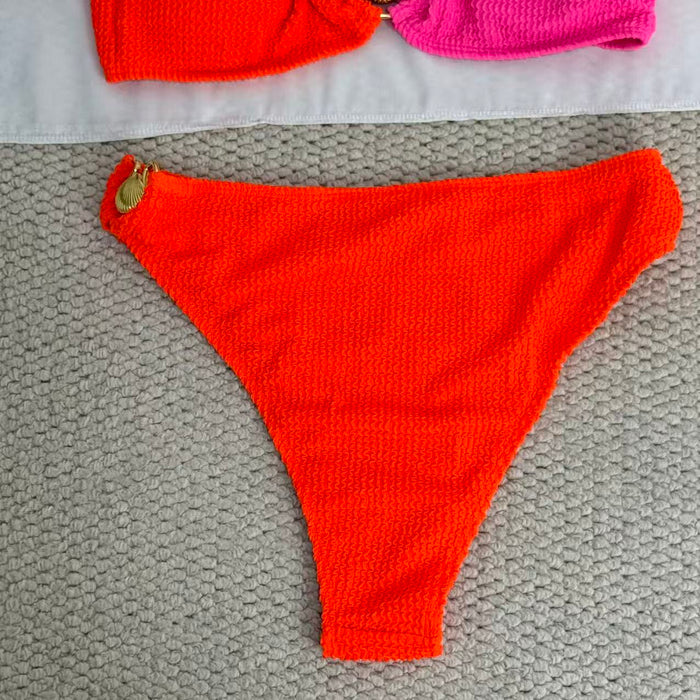 Color-matched two-piece bikini
