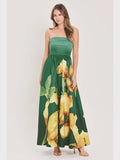 Coming Around Again Maxi Dress in Green