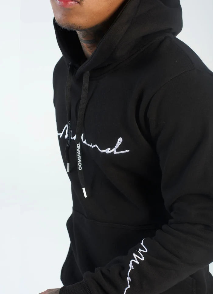 COMMAND Cursive Hoodie (Black)