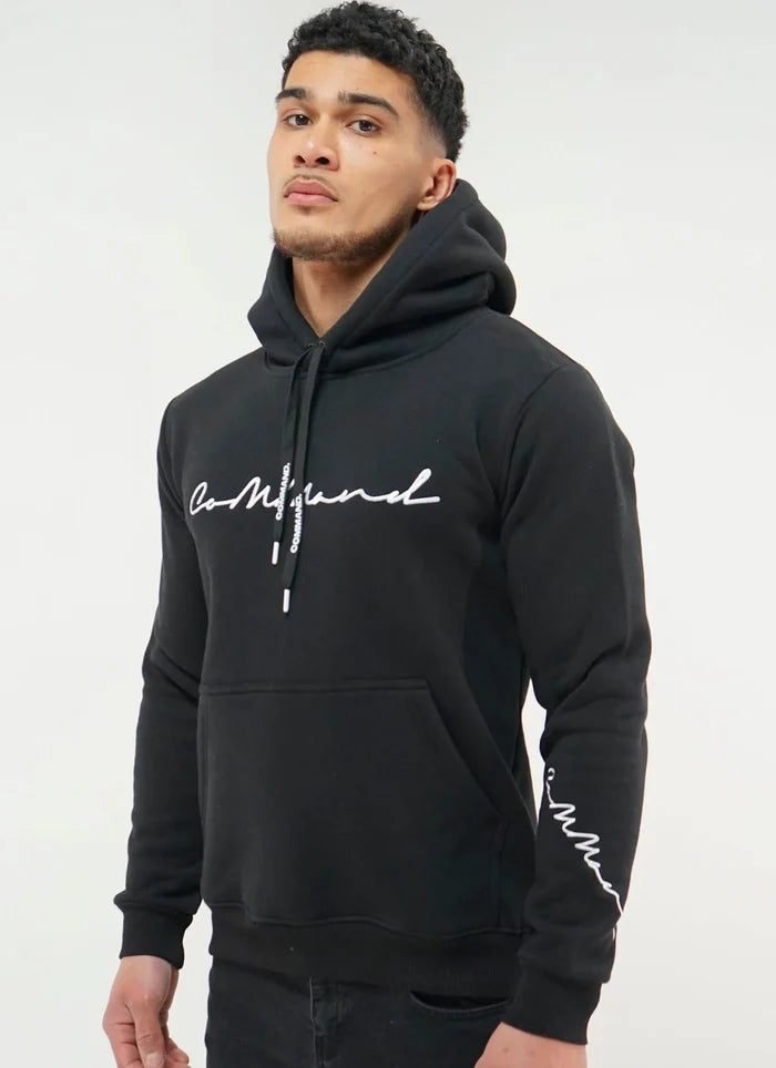 COMMAND Cursive Hoodie (Black)