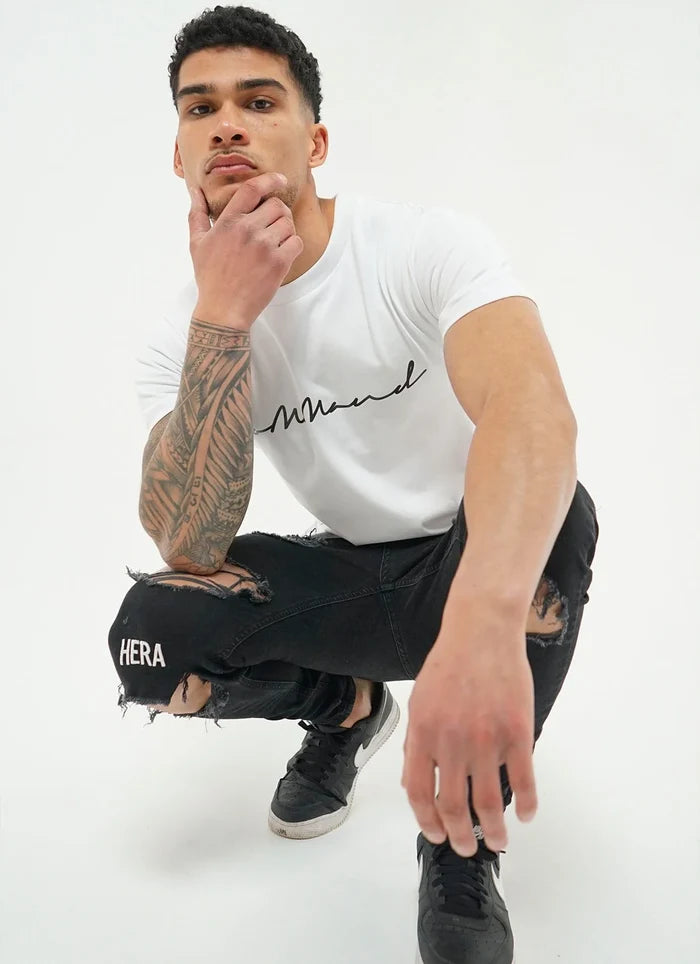 COMMAND Cursive T-Shirt (White)